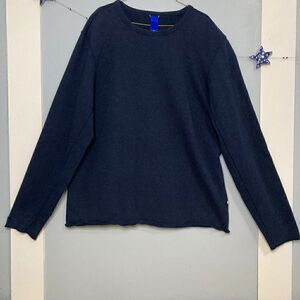 Kit + Ace, Crewneck Pullover Lightweight Sweatshirt Navy Blue, Adult XL Basics